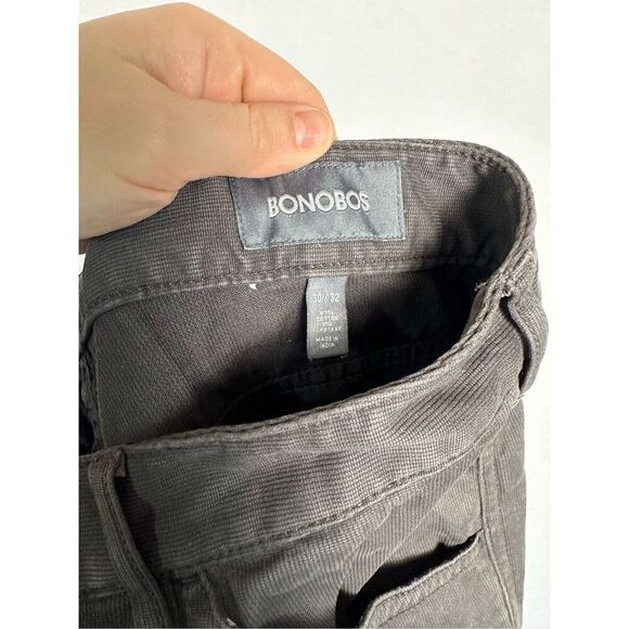 Bonobos Men’s Gray Corduroy Slim Pants - Picture 3 of 8